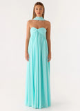 Celestino Scarf Maxi Dress Aqua