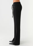 Houston Tie Front Pants Black