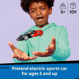 LEGO City EV Supercar Building Toy for Kids Pretend Play Set for Boys Girls Ages 5 Sports Car Toy W Driver Minifigure Gift Idea for Birthdays 60486