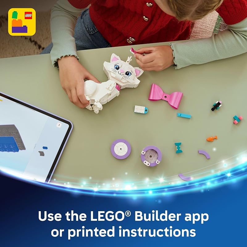 LEGO Disney The Aristocats Adorable Marie Toy Building Set Bedroom or Desk Decor for Girls Boys Ages 7 Disney Gifts for Birthdays 43286