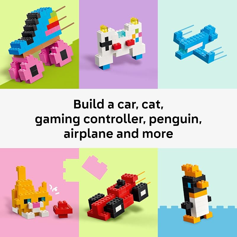 LEGO Classic Creative Colorful Bricks 11045 Preschool Building Toys for Girls Boys Ages 5 Sturdy Build for Pretend Play 820 pieces Gift Idea