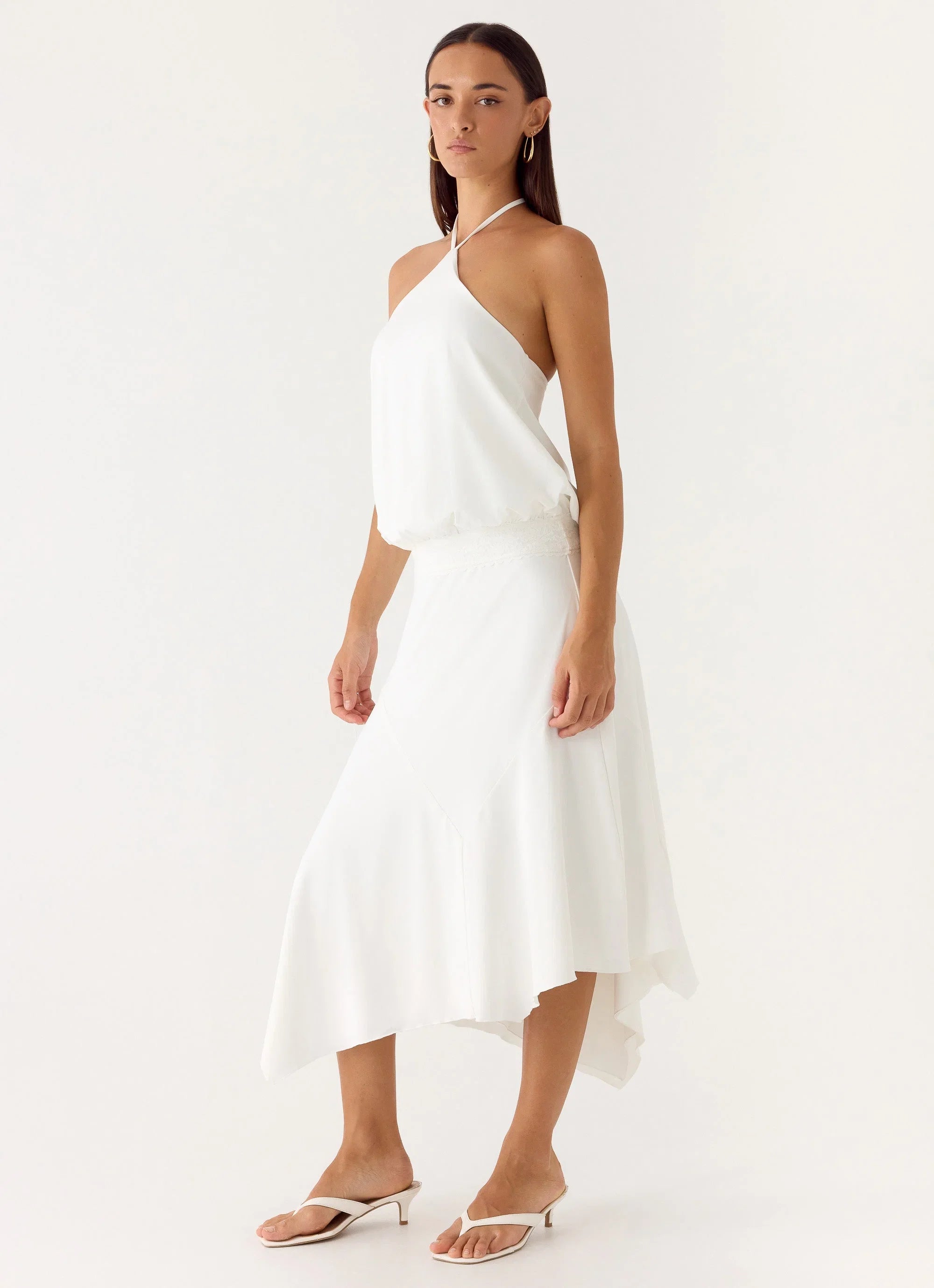 To The Girls Midi Dress White