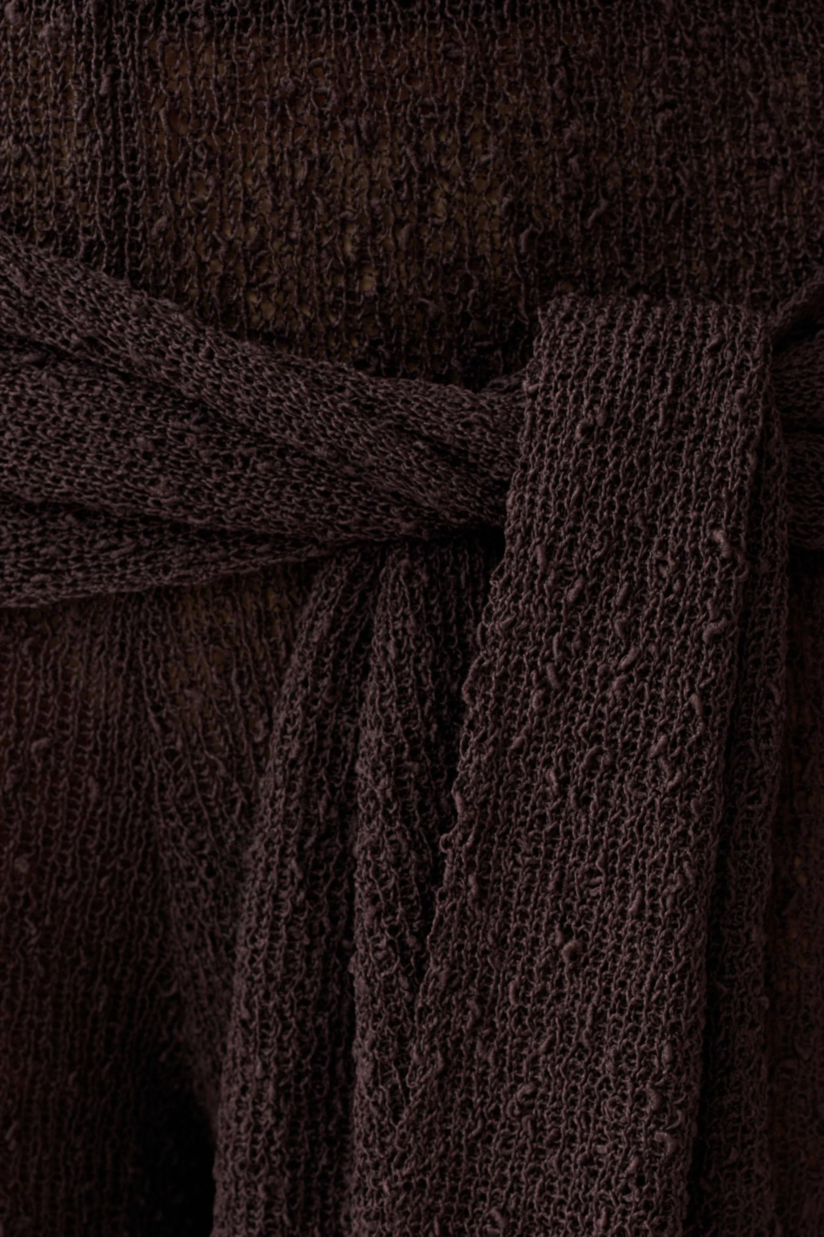 Mattais Boucle Knit Pants Dark Chocolate