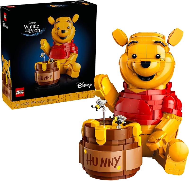 LEGO Disney Winnie The Pooh Building Set Home Office or Book Shelf Decor for Adult Fans Ages 18 W Eeyore Figure Collectible Disney Gift 43300