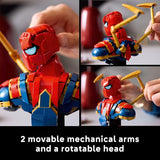 LEGO Marvel Iron Spider Man Bust Collectible Building Kit for Adults Ages 18 Includes Iron Spider Man Minifigure Collectible Model for Super Hero Fans Gift for Men and Women 76326