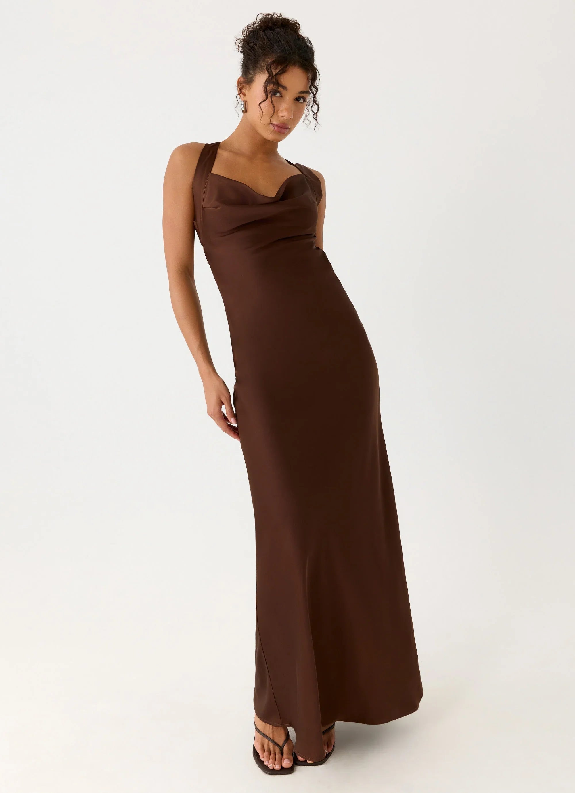 Zandie Maxi Dress Chocolate Torte