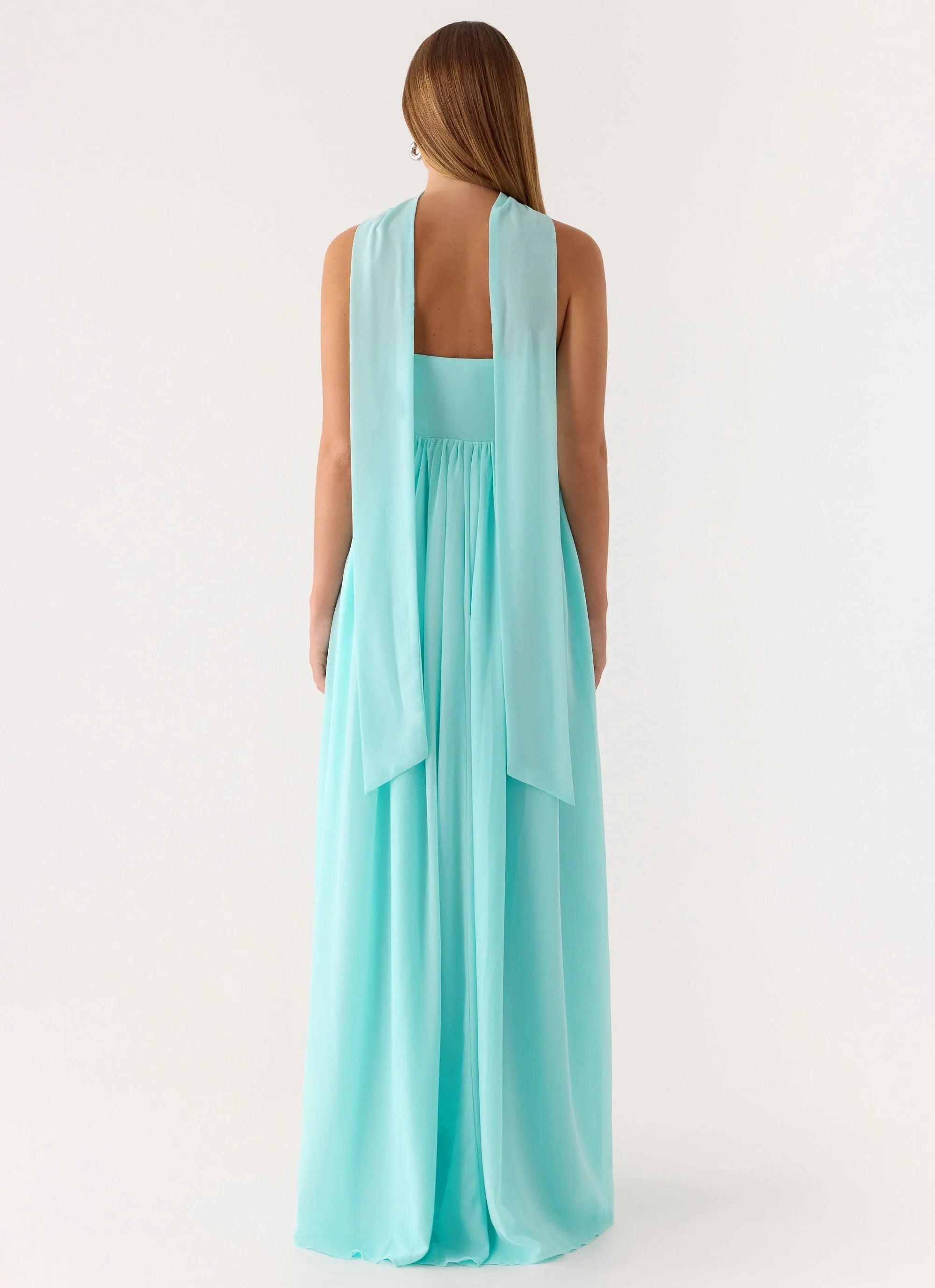 Celestino Scarf Maxi Dress Aqua