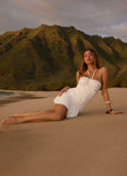 Sabelle Halter Mini Dress White
