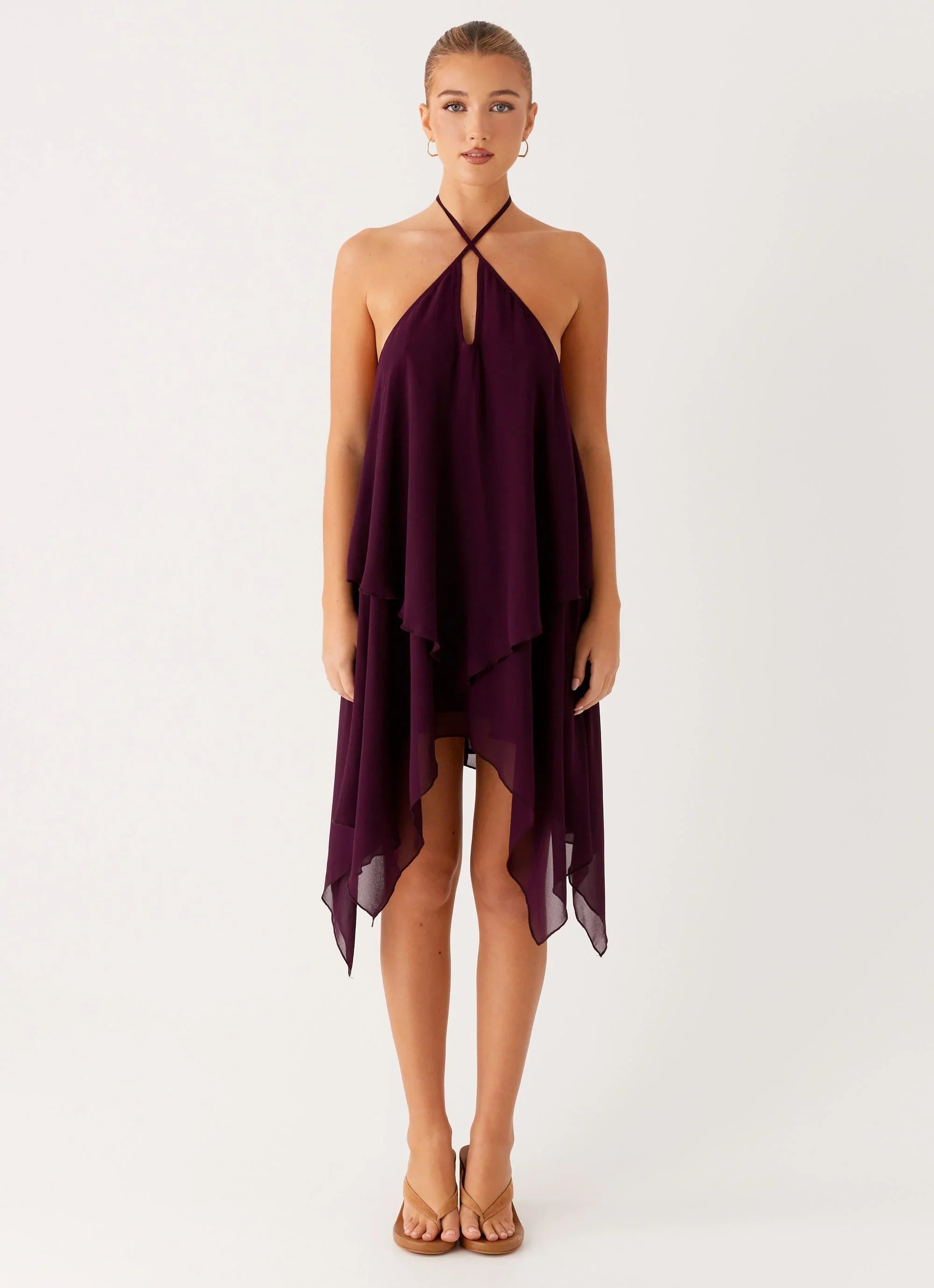 Dalenti Midi Dress Plum