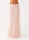 Nico Sequin Maxi Skirt Pink