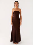 Endless Nights Maxi Dress Chocolate
