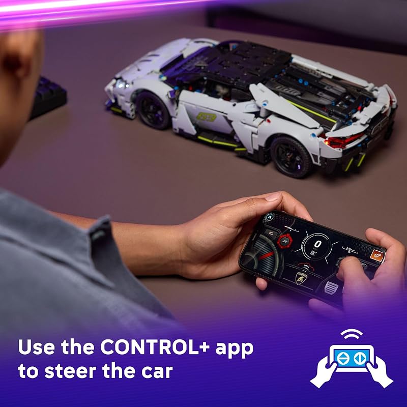 LEGO Technic Lamborghini Revuelto Super Sports Car Toy Building Set for Girls Boys Lamborghini Model Kit for Kids Ages 10 Makes a Great Gift for Kids Car Enthusiasts 42214