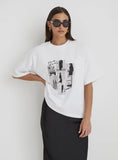 White Catwalk Polaroid Graphic T Shirt