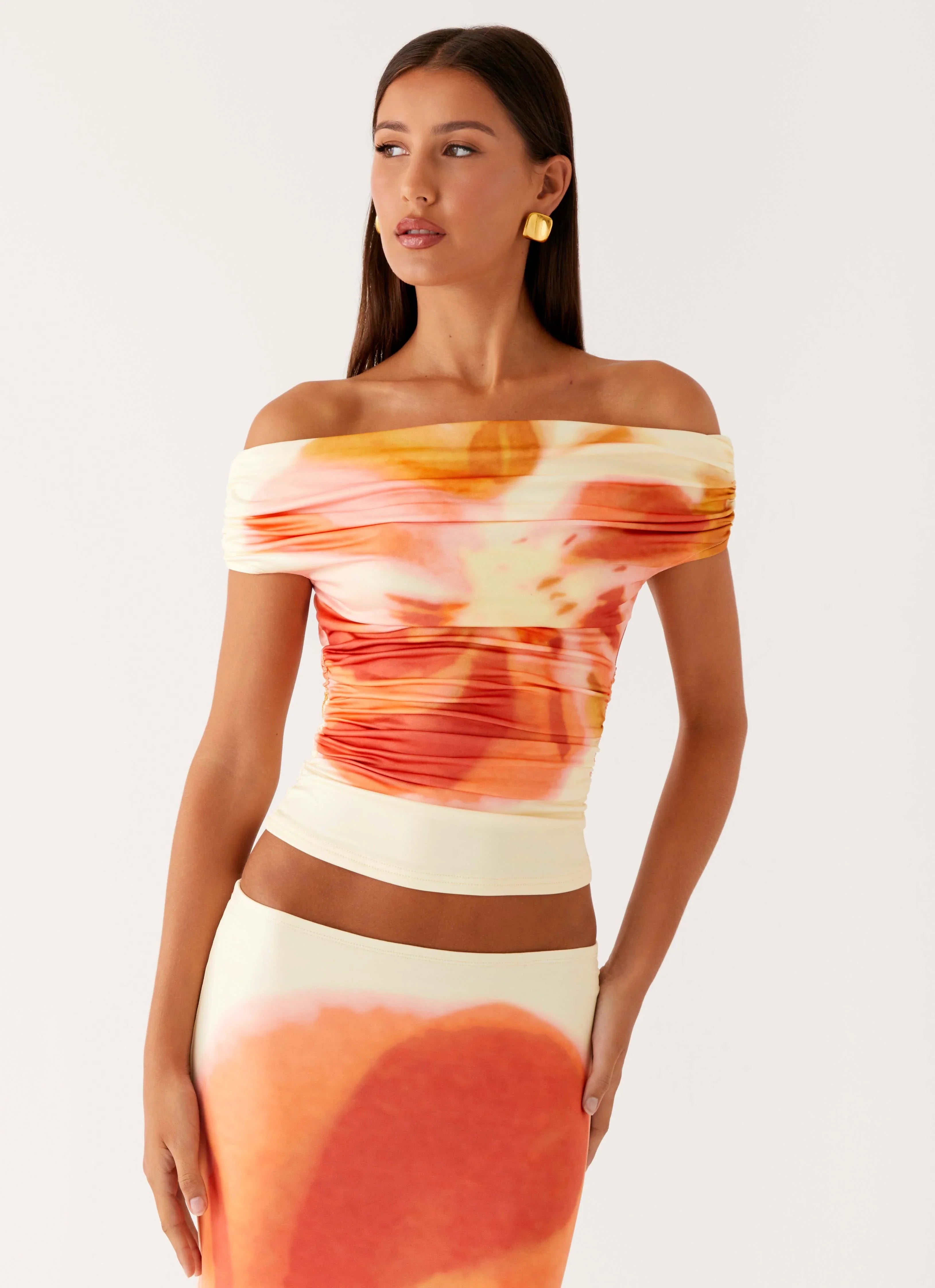 Moka Off Shoulder Top Mimosa Blossom