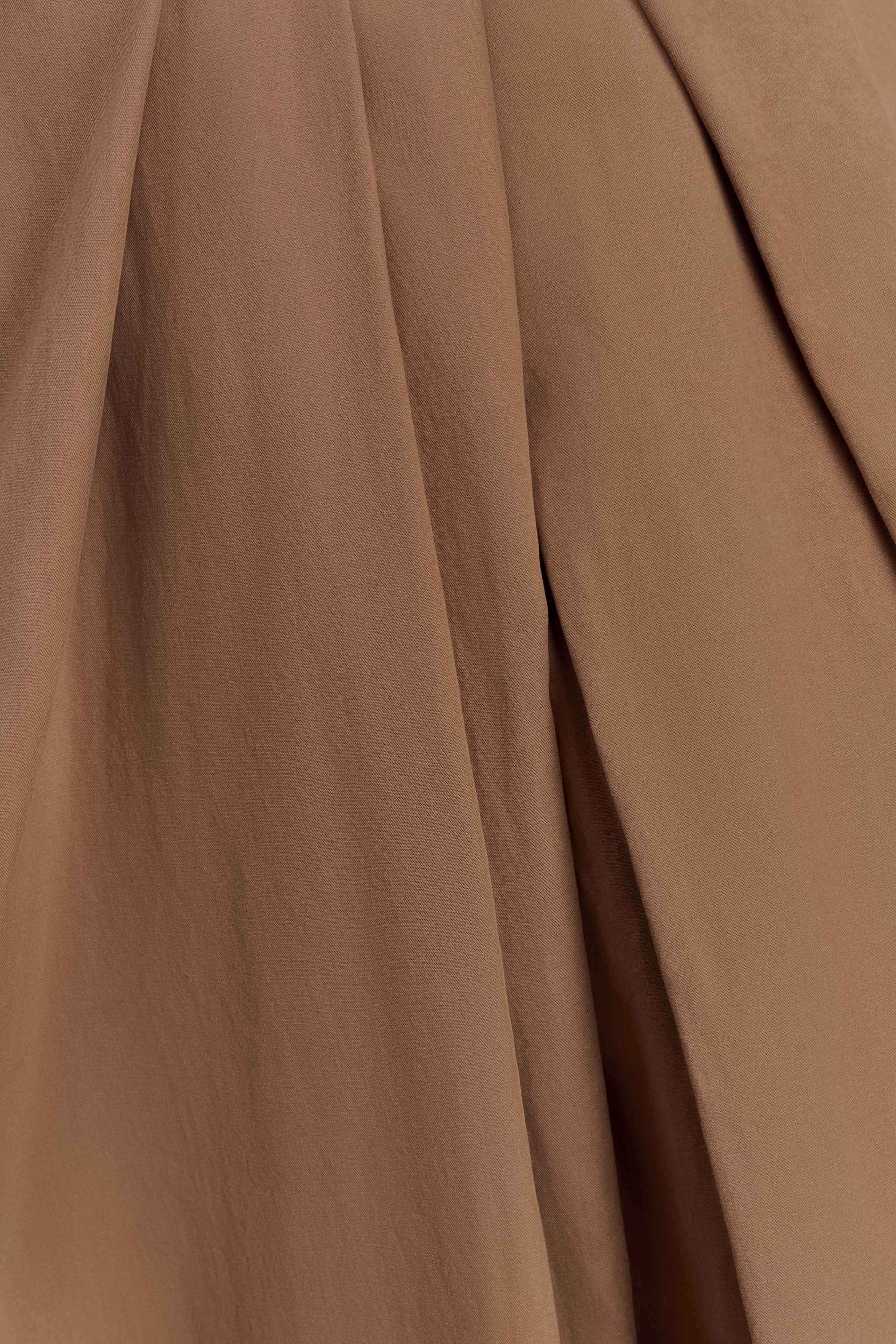 Owen Draped Wide Leg Pants Mocha