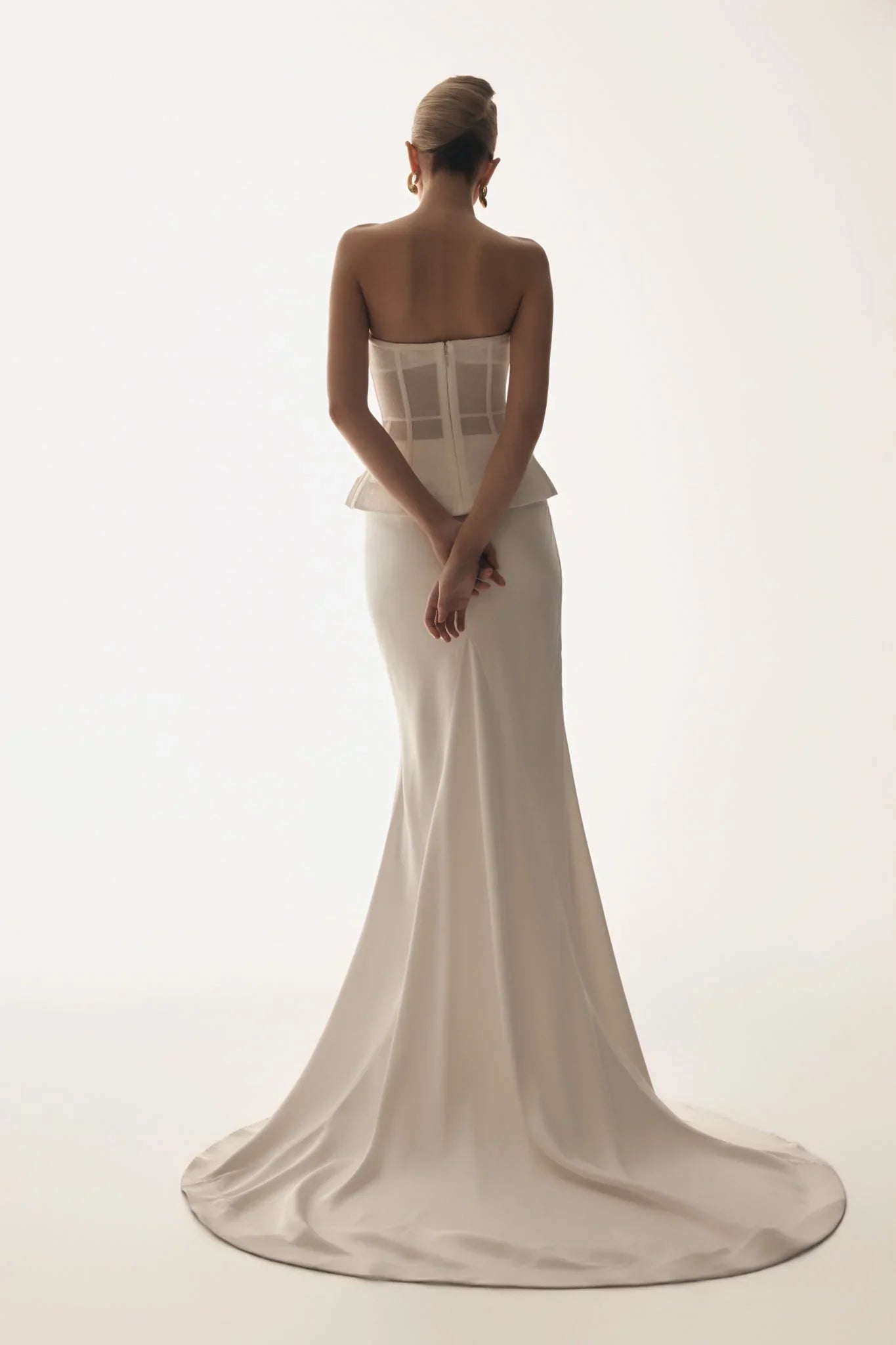 Zoe Structured Corset White
