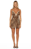 Alexa Leopard Print Mini Dress