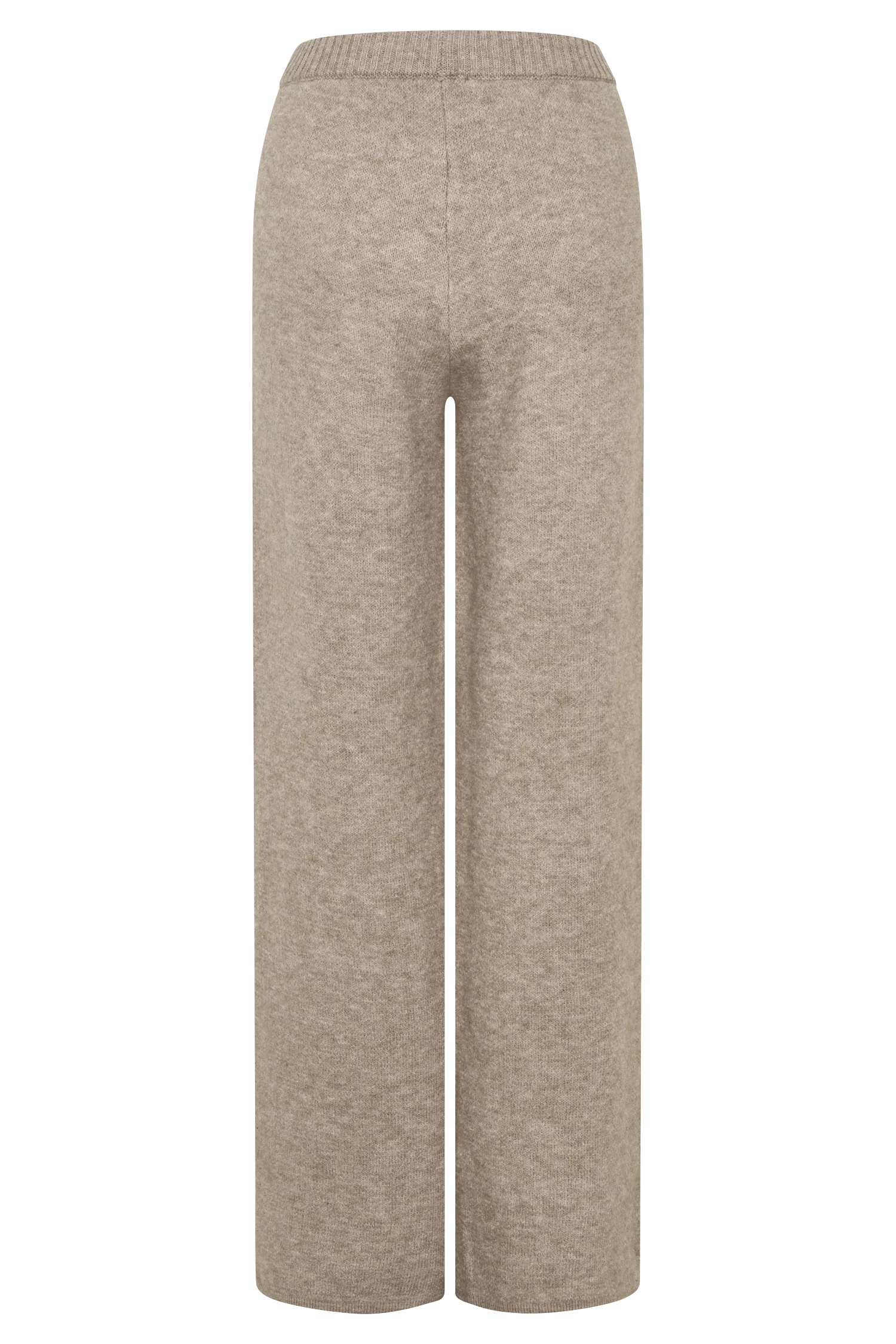Evan Knit Wide Leg Pants Beige Marle