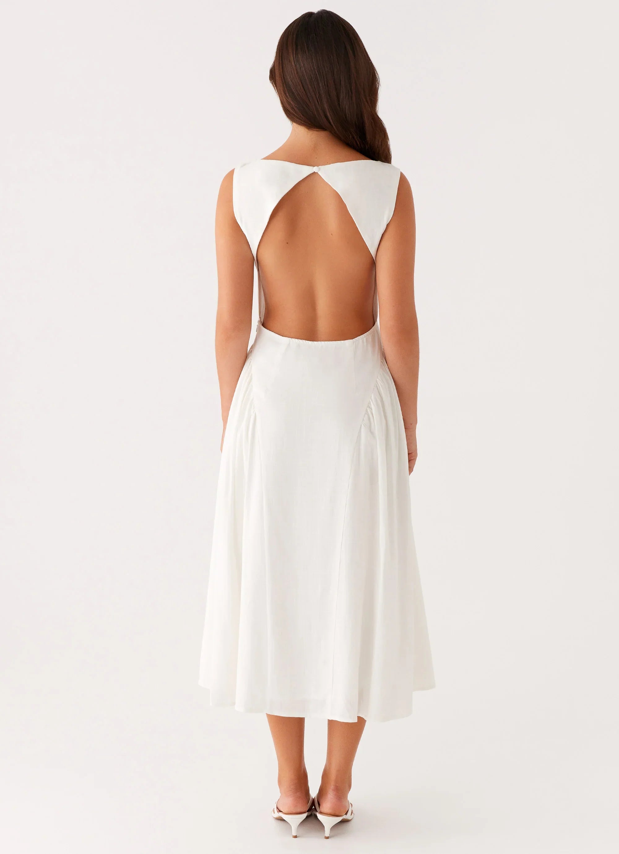 Maylah Midi Dress White