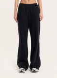 Black 4th Wide Leg Branded Joggers