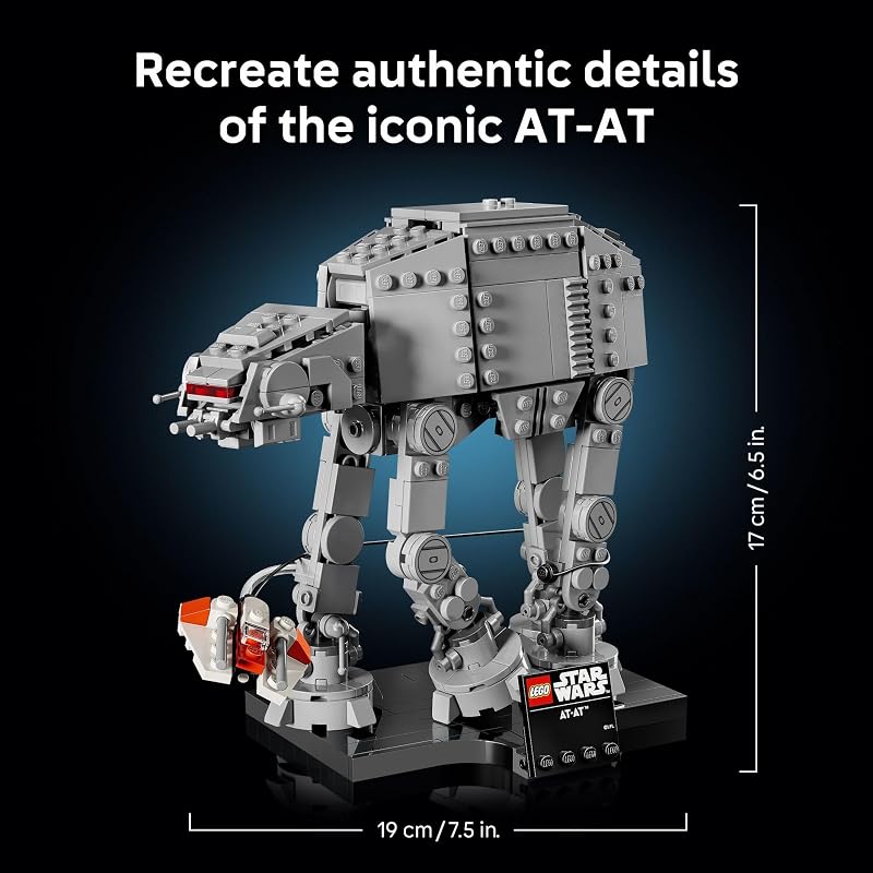 LEGO Star Wars AT AT Walker Building Set for Adults Ages 18 Collectible Room Decor for Office Bedroom or Book Shelf Activity for Men Women Movie Fans Gift Idea for Birthdays 75440