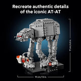 LEGO Star Wars AT AT Walker Building Set for Adults Ages 18 Collectible Room Decor for Office Bedroom or Book Shelf Activity for Men Women Movie Fans Gift Idea for Birthdays 75440