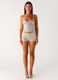Maelis Cami Top Silver