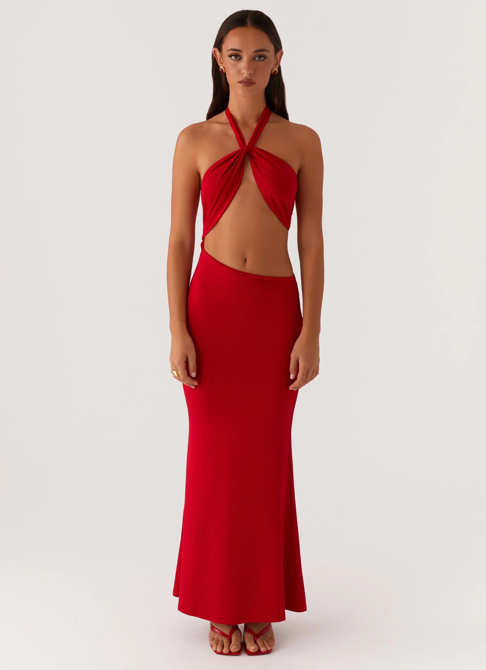 Its Obvious Maxi Dress Red