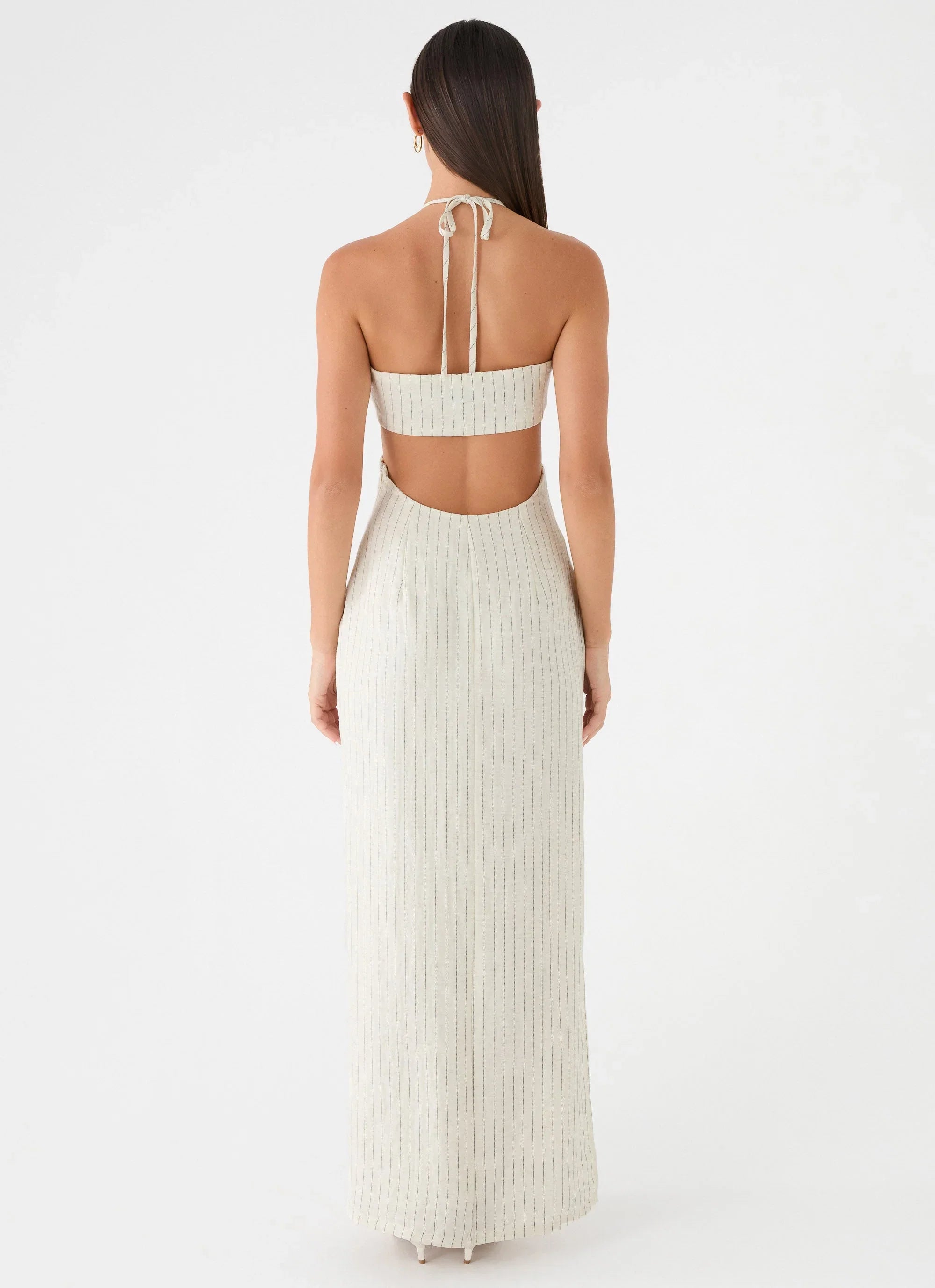 Laid Bare Maxi Dress Desert Stripe