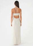 Laid Bare Maxi Dress Desert Stripe