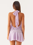 Time Will Tell Sequin Mini Dress Lavender