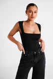 Linley Recycled Nylon Long Line Top Black