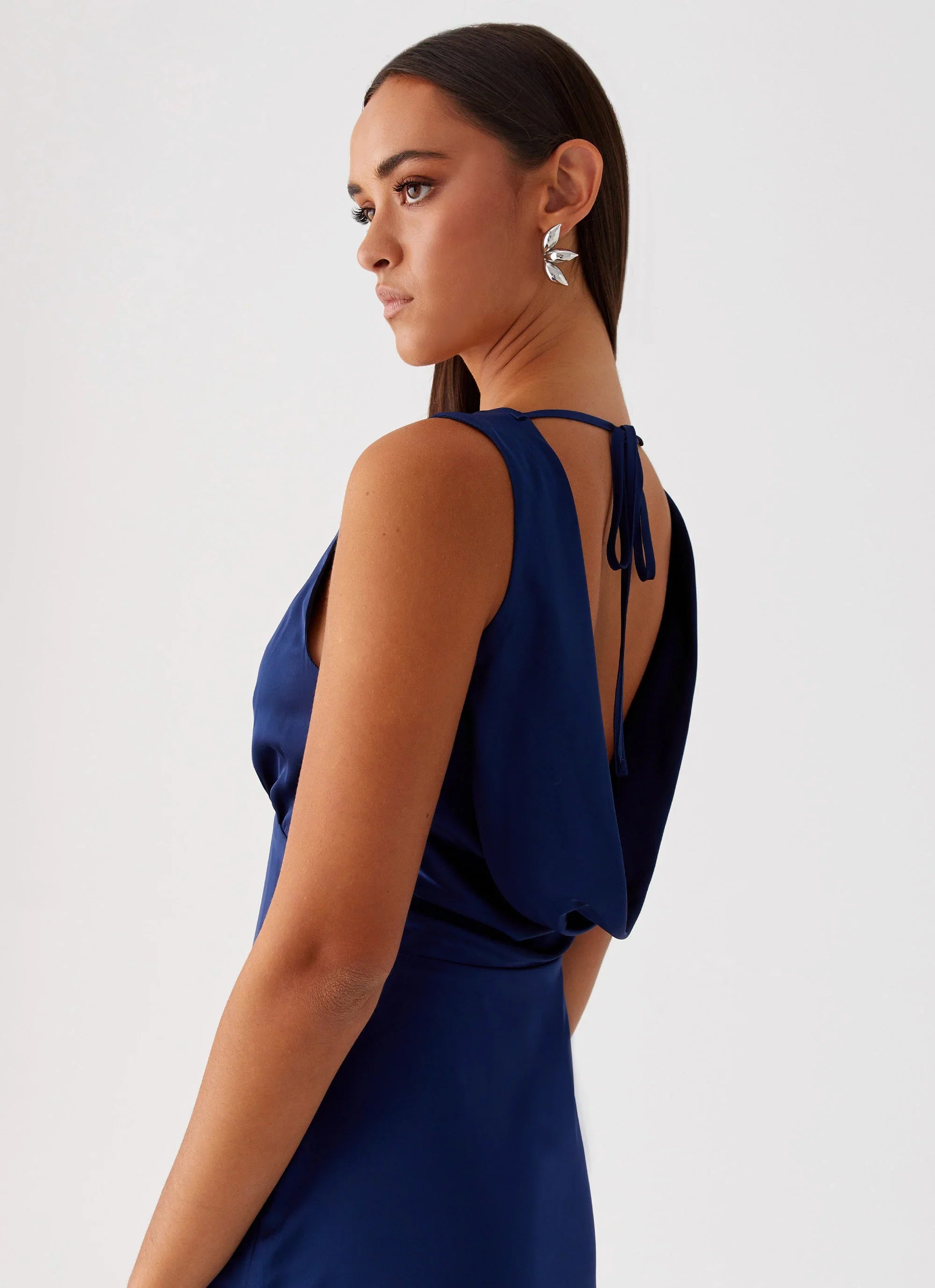 Winnie Cowl Back Maxi Dress Navy