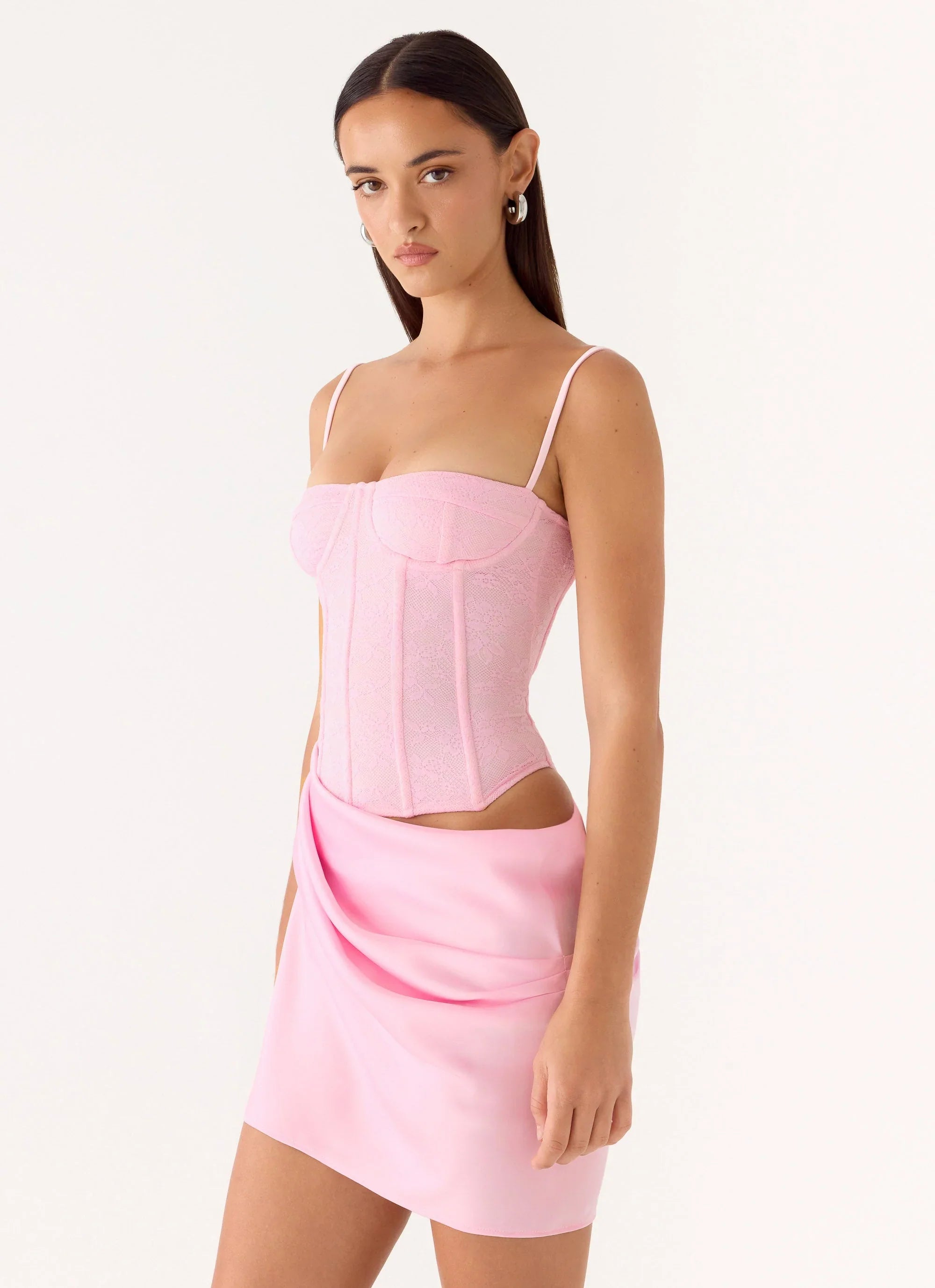 Kalila Corset Mini Dress Pink