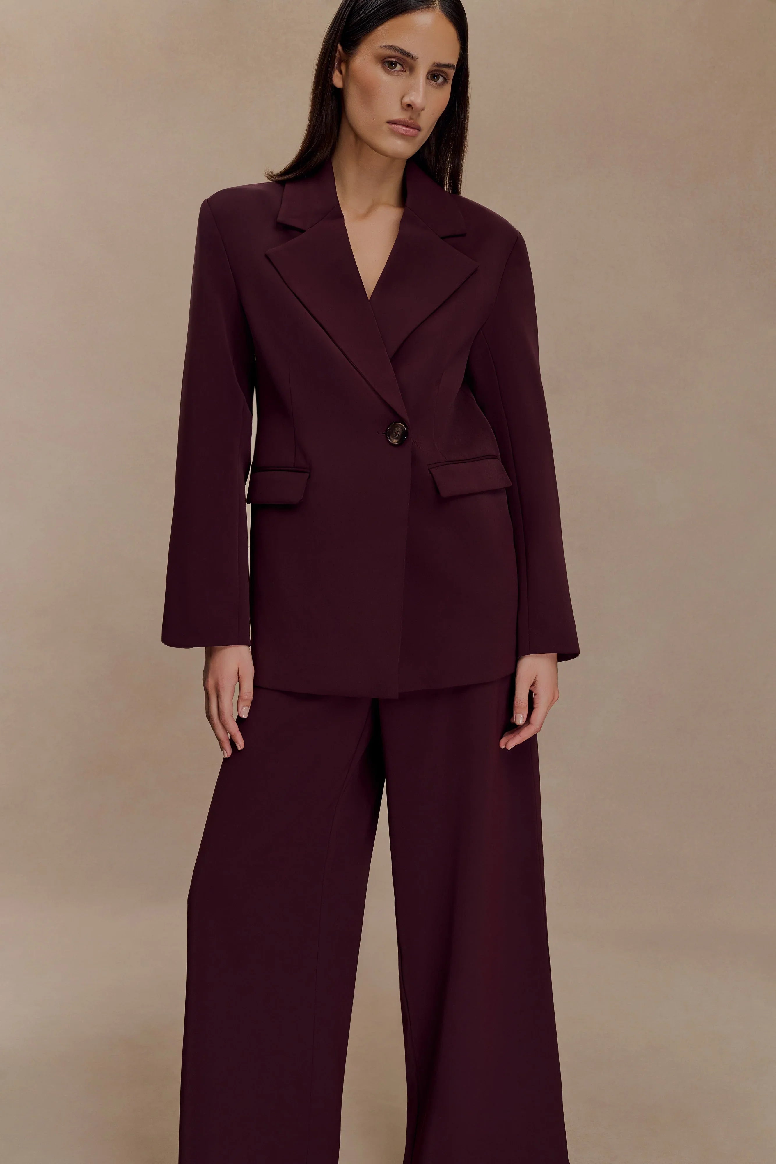 Mateo Oversized Blazer Mahogany