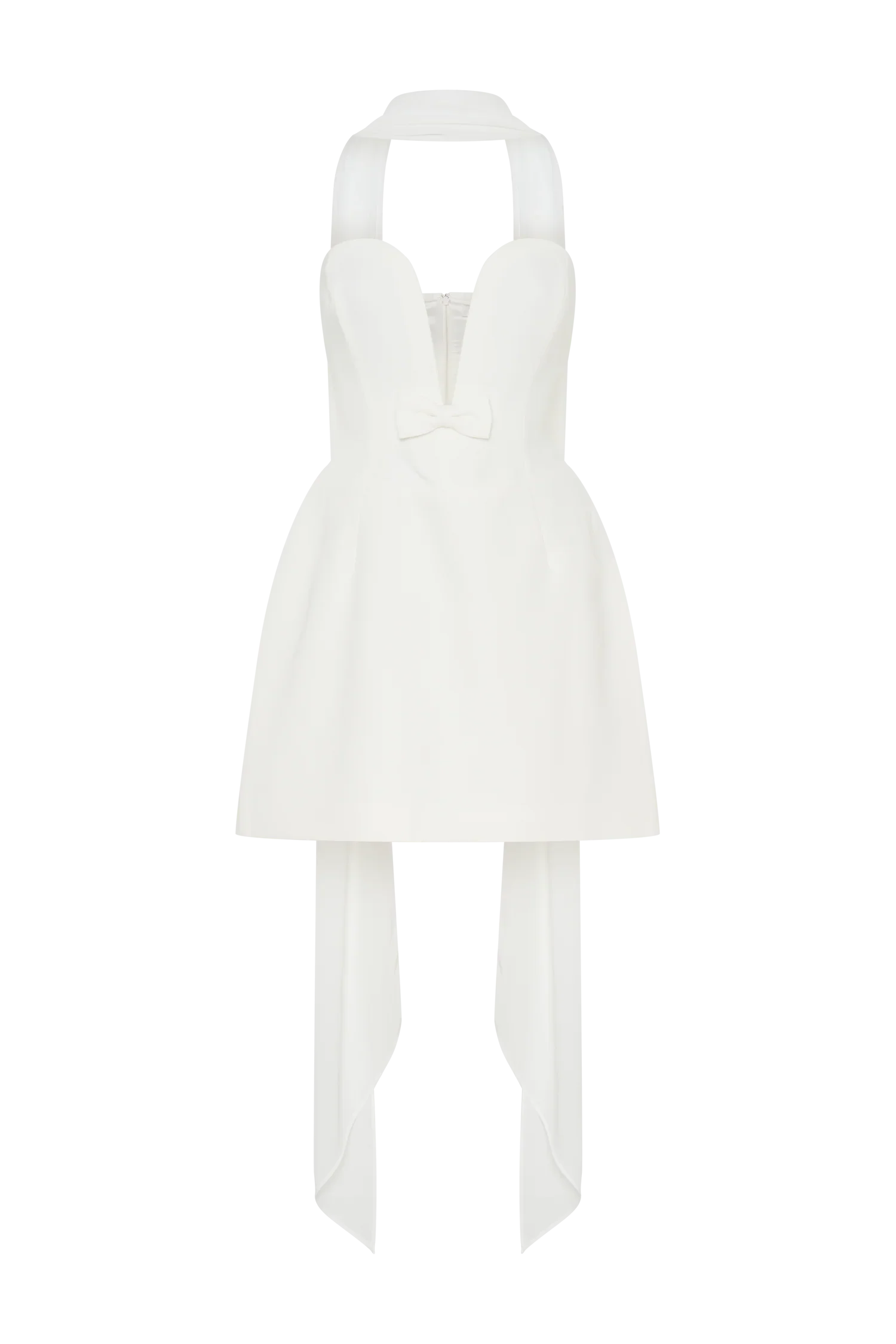 Orellia Strapless Suiting Mini Dress Ivory