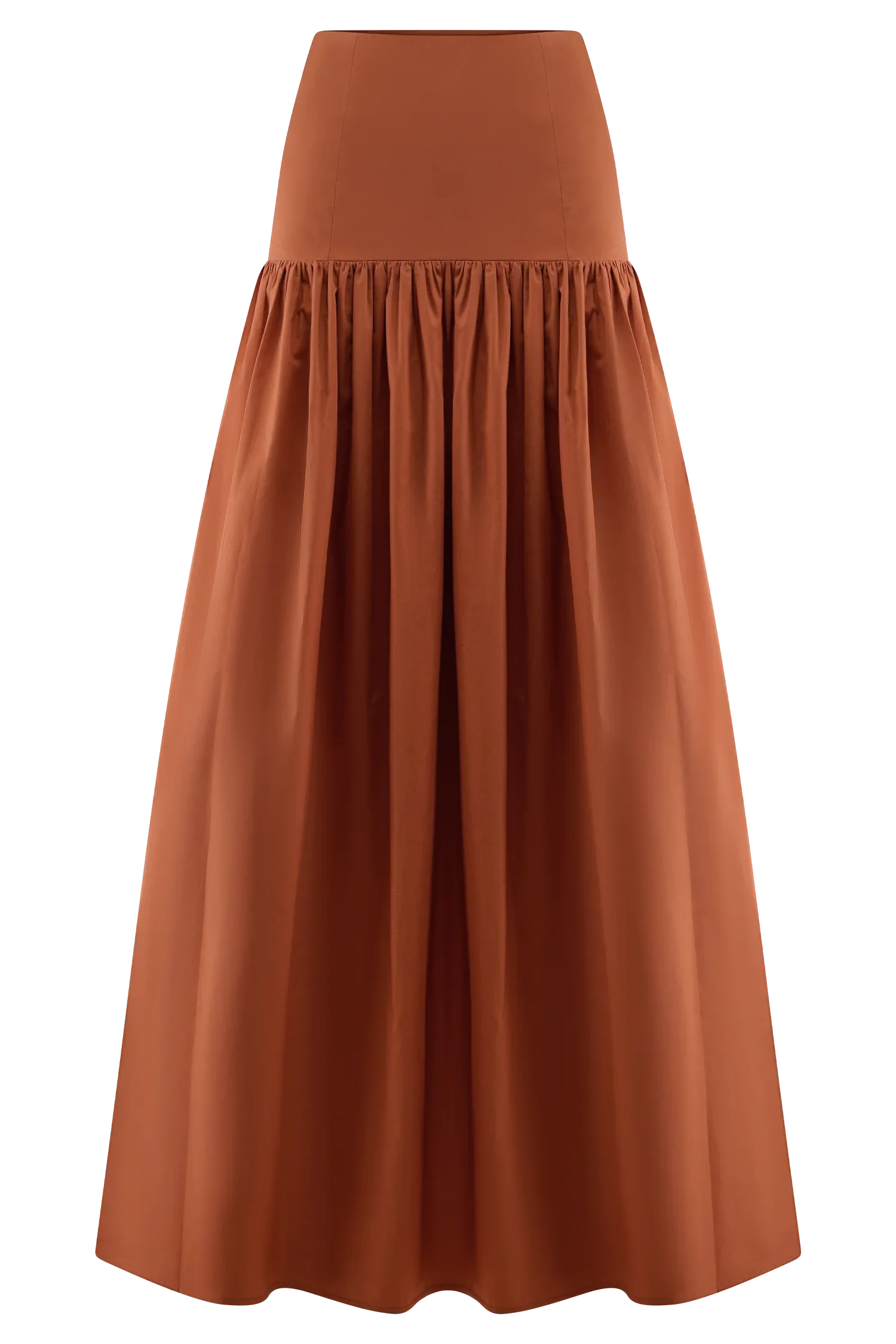 Autumn Maxi Skirt Burnt Orange