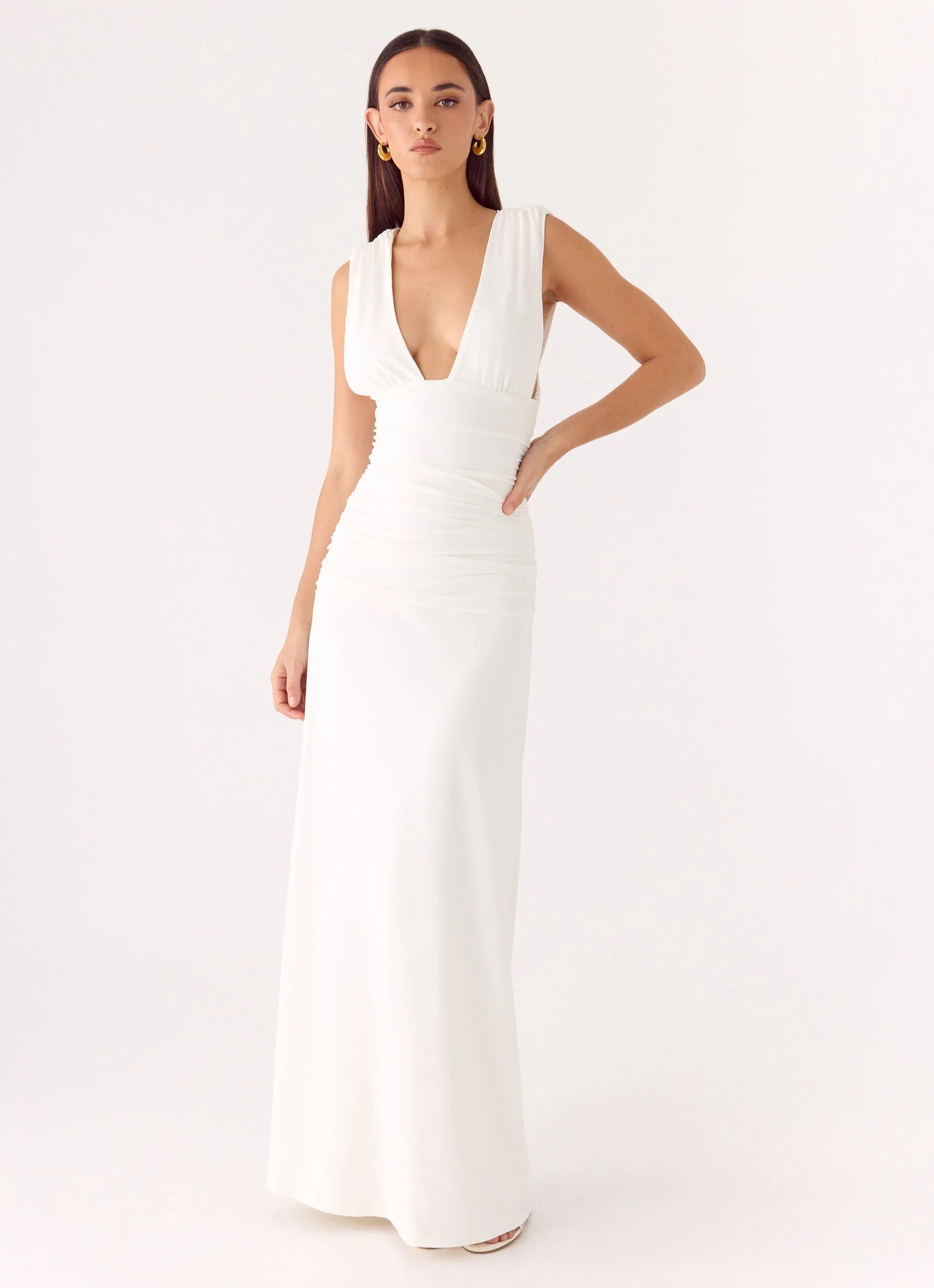 Options Maxi Dress White