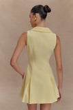 Oli Sleeveless Mini Dress Lemon