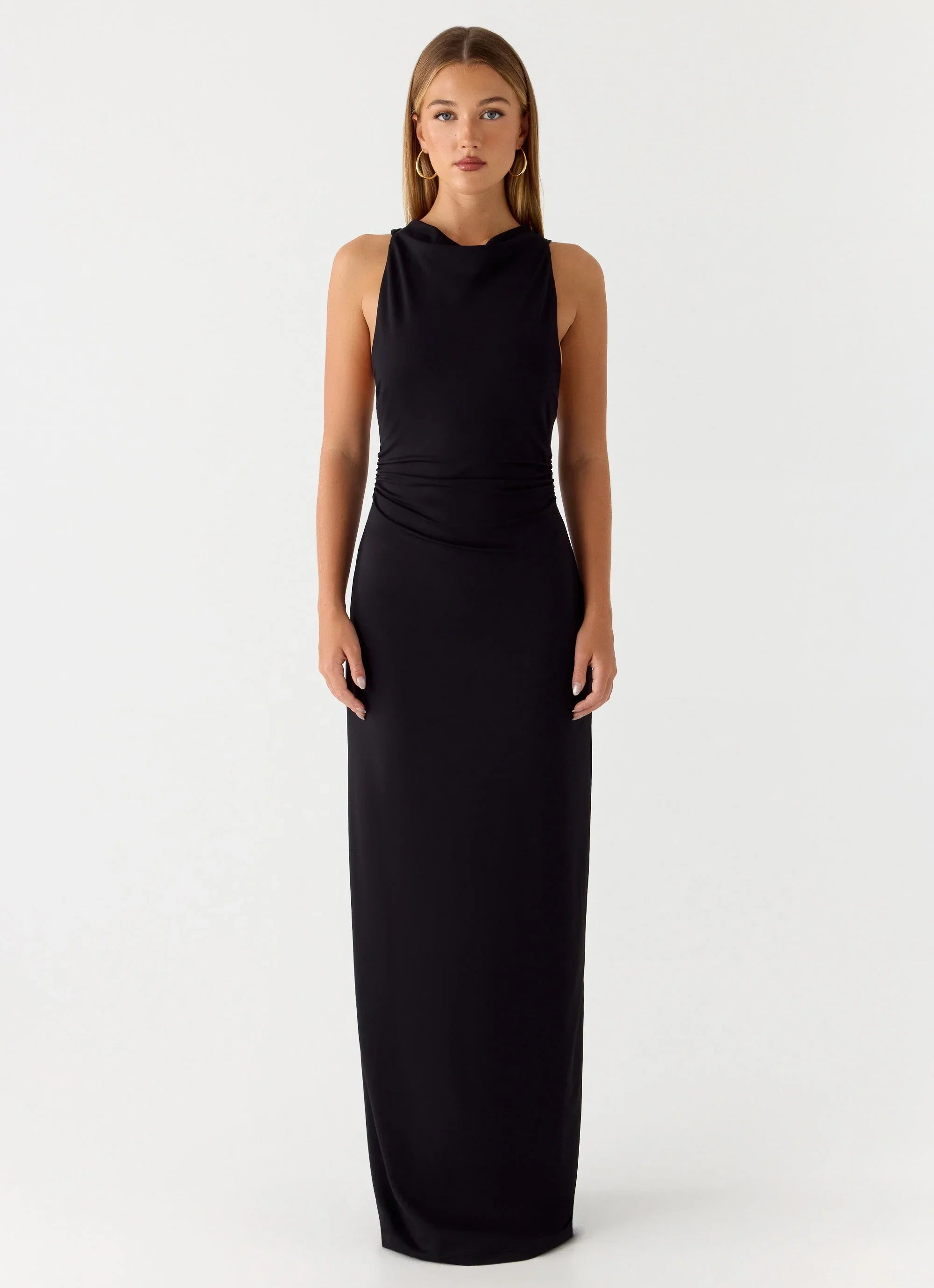 Hidden Agenda Maxi Dress Black
