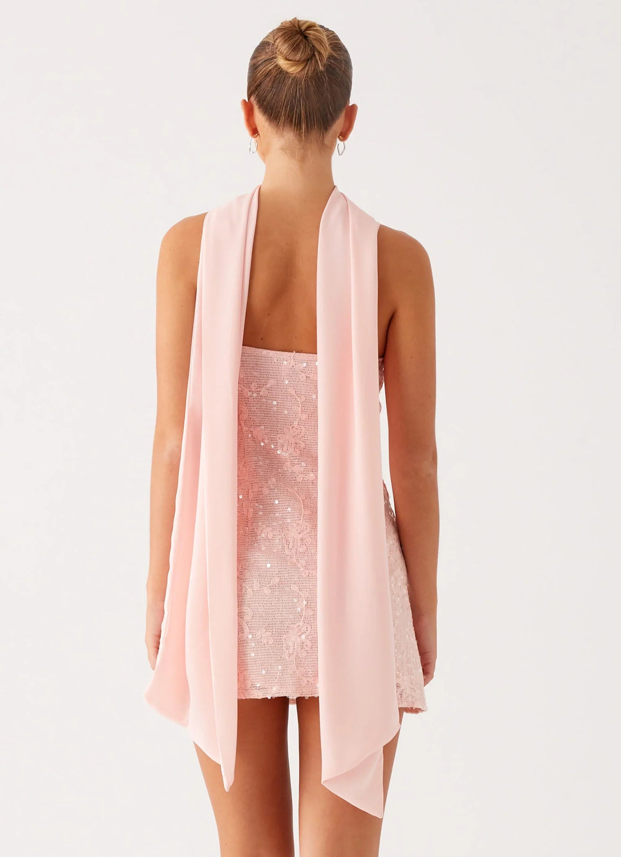 Vision Sequin Mini Dress Pink