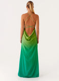 Opposites Attract Maxi Dress Green Ombre