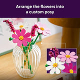 LEGO Botanicals Cosmos Flowers 11514 Building Toys for Girls Boys Ages 9 Decor for Bedroom Desk Artificial Flowers 171 pieces Gift for Birthdays