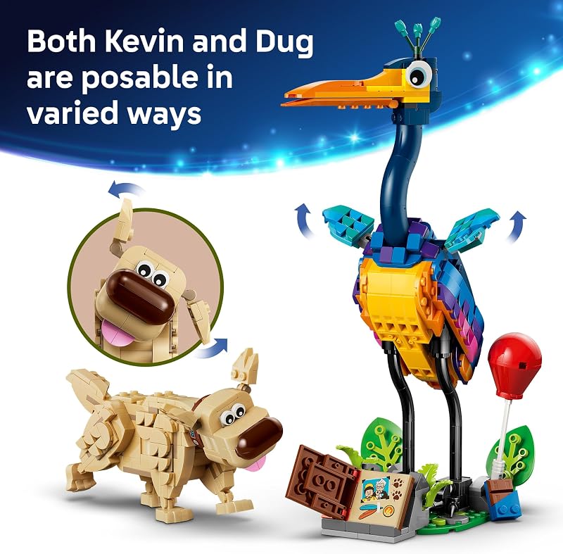 LEGO Disney and Pixar Kevin Dug Building Toy Up Movie Set for Girls Boys Ages 9 Disney Gift for Kids Fans Kids Bedroom or Desk Decor 43290