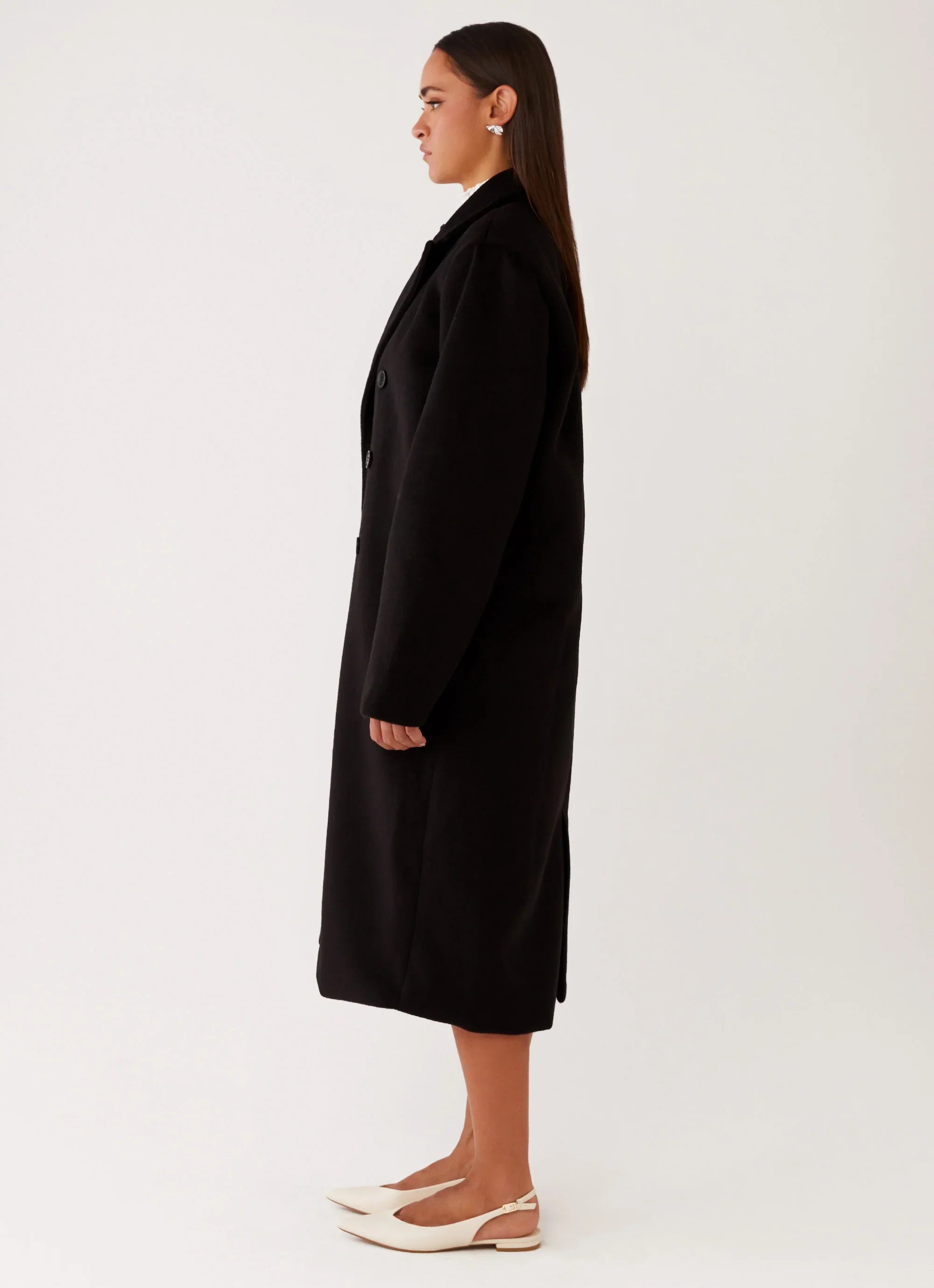 Gianni Double Breast Coat Black
