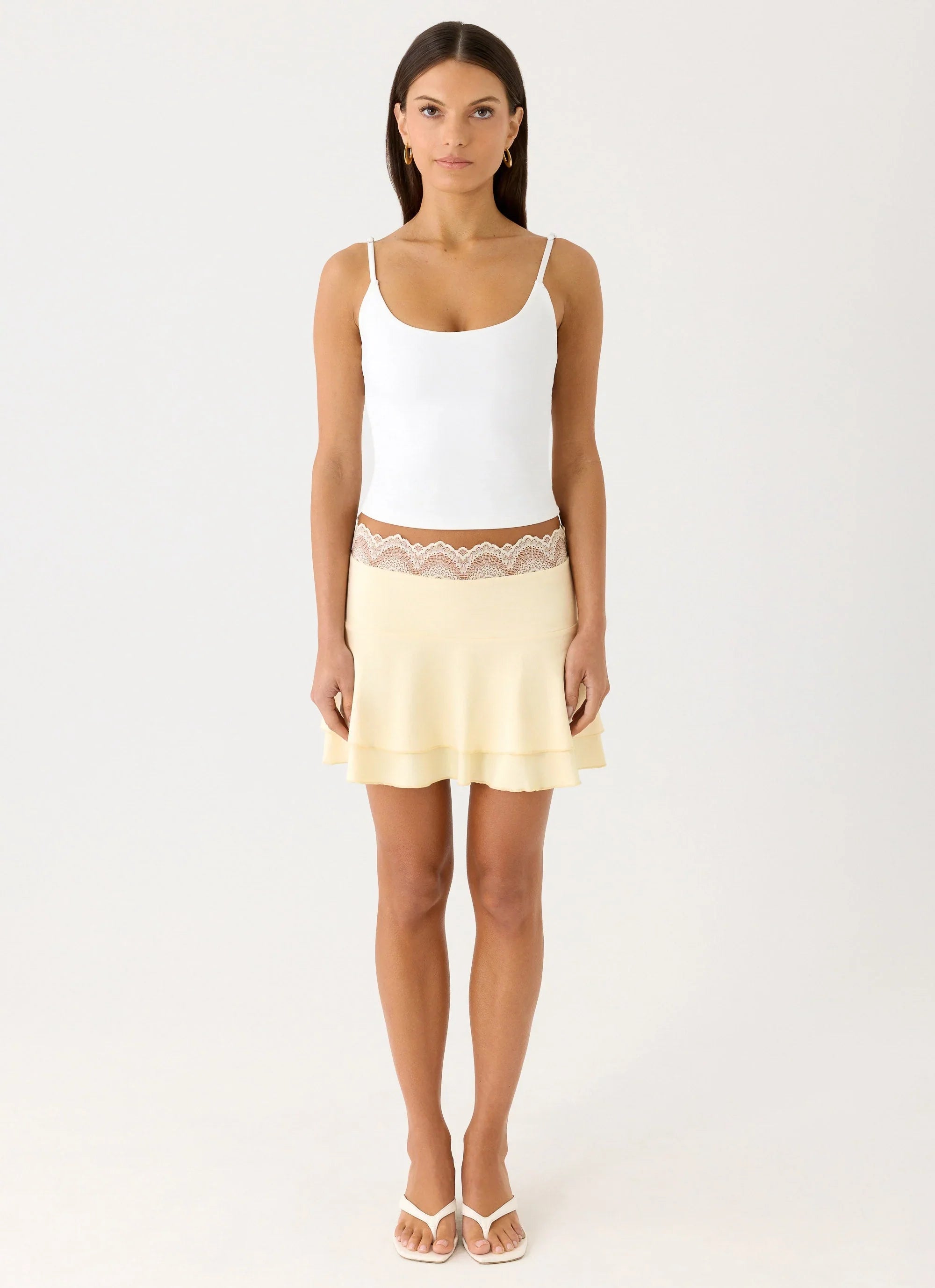 Aleenah Mini Skirt Yellow