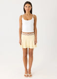 Aleenah Mini Skirt Yellow