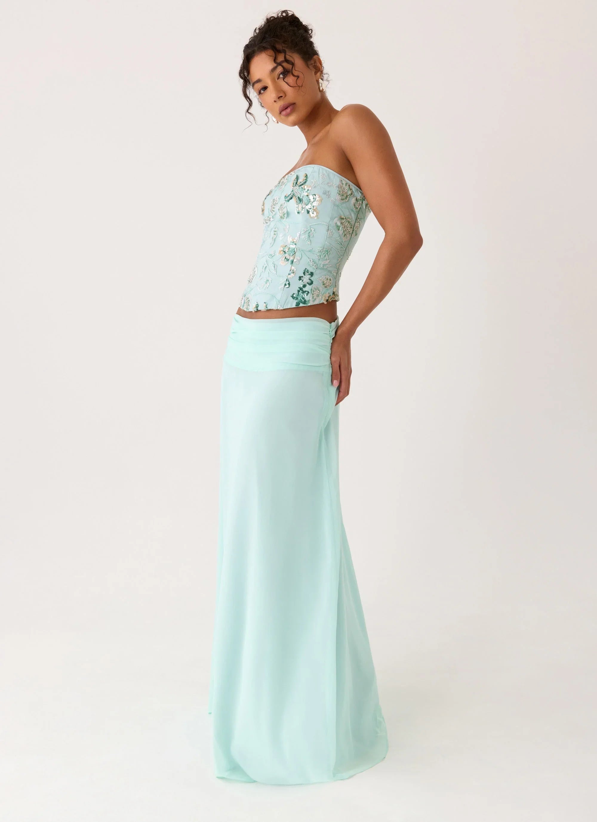 Natalya Maxi Skirt Pistachio