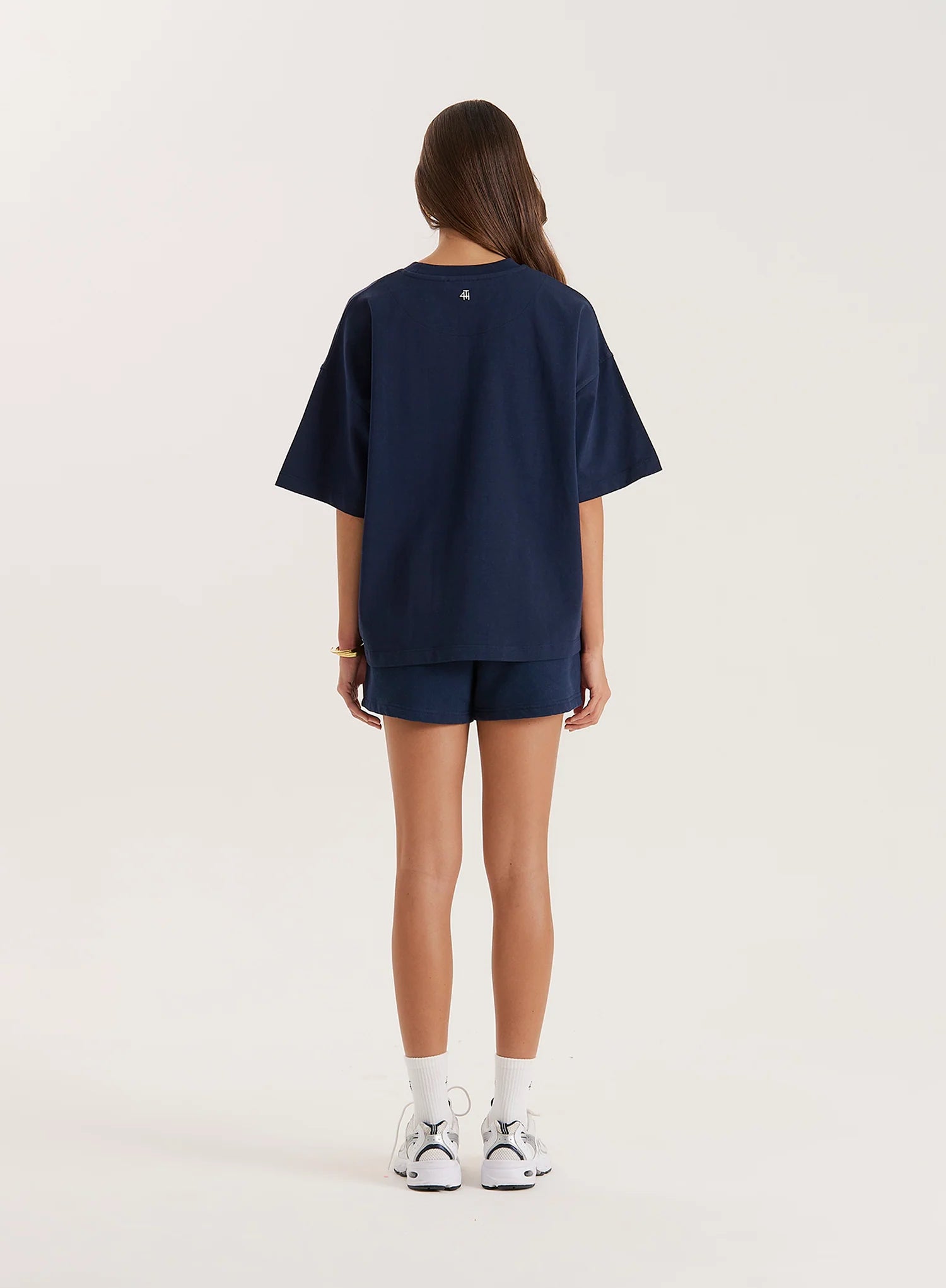 Navy Fourth Athletics Oversized T Shirt