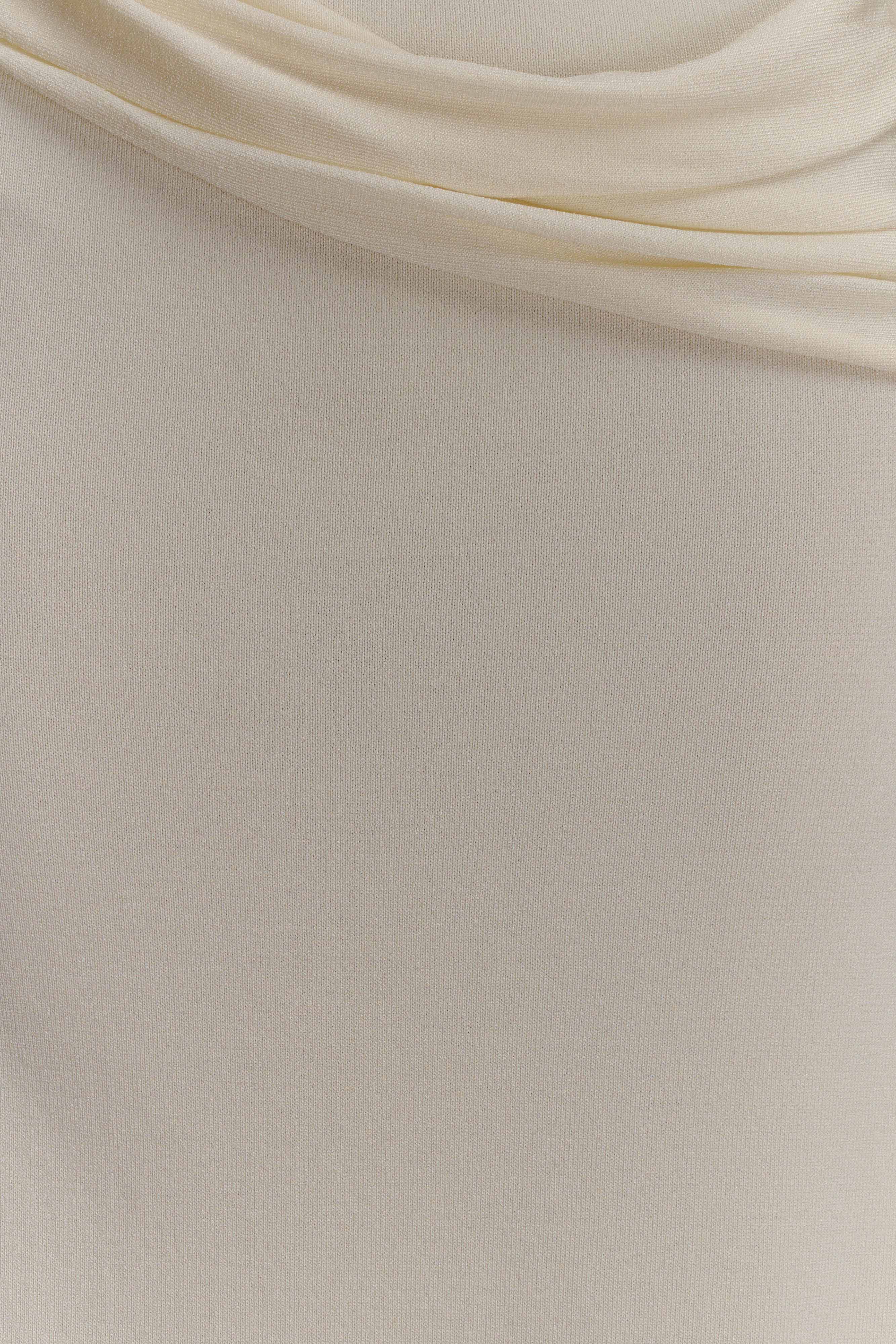 Bowie Low Rise Knit Maxi Skirt Ivory